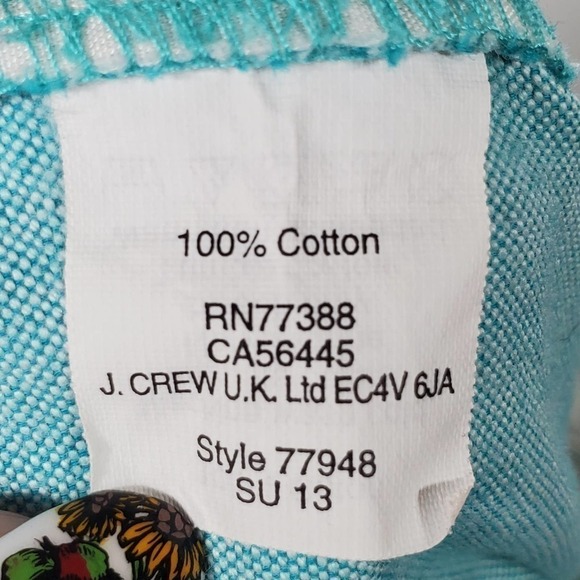 J. Crew Chino City Fit Shorts Turquoise Size 6 - Picture 7 of 9